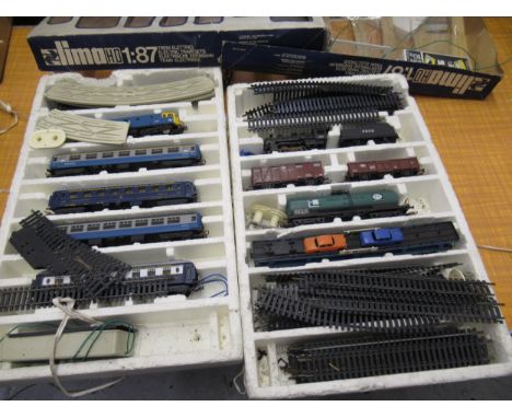 Lima HO gauge boxed electric train set (at fault) and another with InterCity and various carriages 