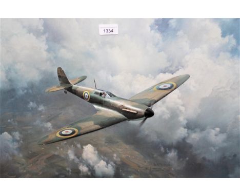 Frank Wootton, coloured print ' The First for the Few ',  Limited Edition No. 568 / 850, signed in pencil by Alan N. Clifton 