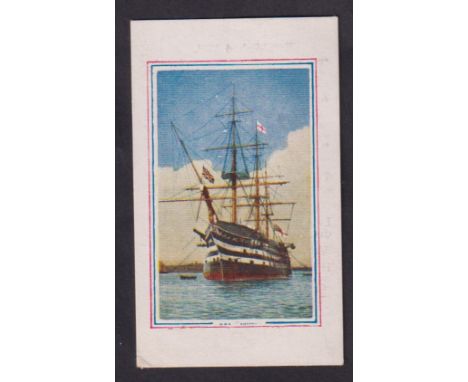 Cigarette card, T. Wood & Son, Army Pictures, Cartoons etc, type card, HMS Victory (gd) (1)