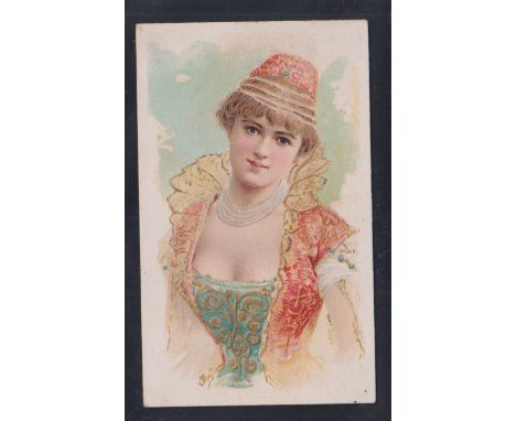 Cigarette card, USA, Banner Tobacco Co, Girls, 'X' size, type card, Ref N453 picture no 16 (gd/vg)