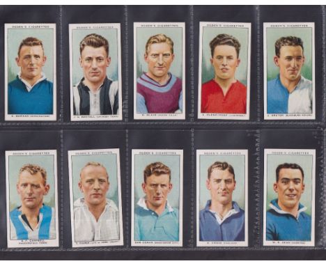 Cigarette cards, Ogden's, two sets, Football Caricatures (50 cards) and Football Club Captains inc. Dixie Dean (50 cards) (vg