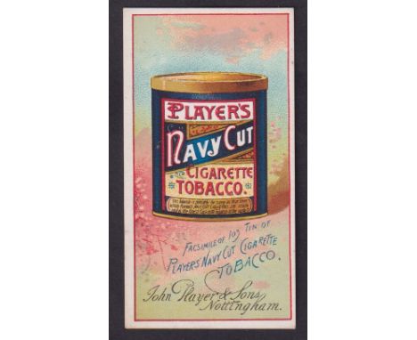 Cigarette card, Player's, Advertisement card, (Navy Cut Back), type card, Player's Navy Cut Tobacco Tin (vg) (1)