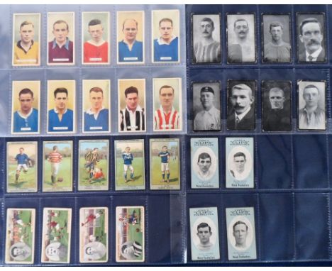 Cigarette cards, Football, selection, Carreras Famous Footballers (set, 48 cards inc. Dixie Dean, all gd/vg), Hill's Football