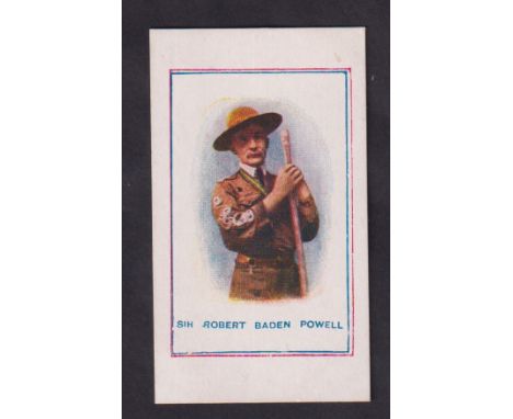 Cigarette card, G. Prudhoe, Army Pictures, Cartoons etc, type card, Sir Robert Baden Powell (gd) (1)