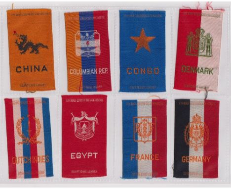 Tobacco silks, ATC, National Arms, 'M' size, 'Egyptienne Luxury', 'Factory No 7' wording (40/42, missing Holland & South Afri