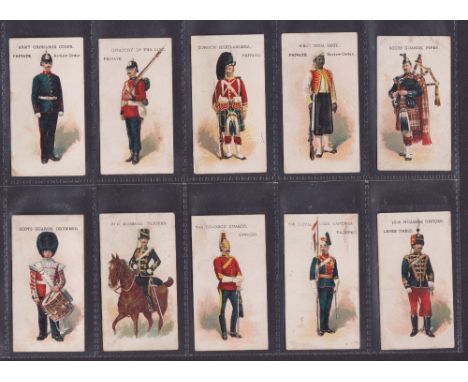 Cigarette cards, Churchman's, Types of British & Colonial Troops, 10 different cards, Army Ordnance Corps, Infantry of the Li