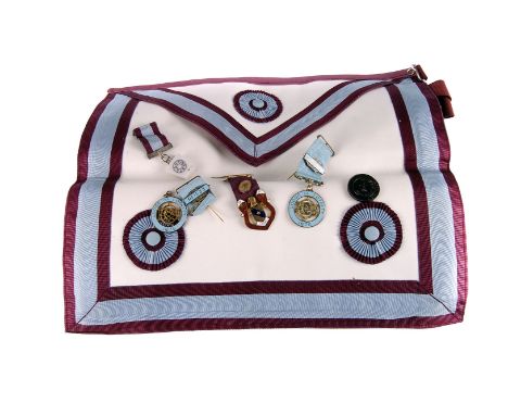 Five various Masonic jewels, including two silver gilt examples from the Lodge of Loyalty, two benevolent medals, one Masonic