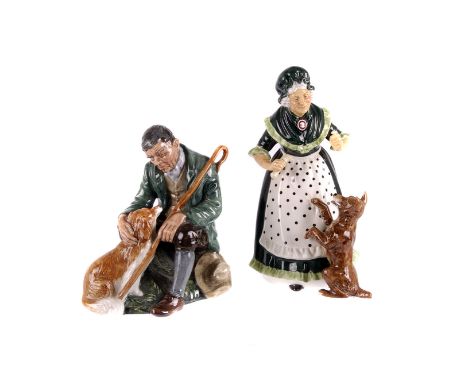 Two Royal Doulton  figures, including  'Old Mother Hubbard' HN2314 and 'The Master' HN2325 