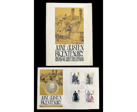 Jane Austen Bicentenary Medallic Sterling silver coin First Day Cover from the Jane Austen Bicentenary Medallic First Day Cov