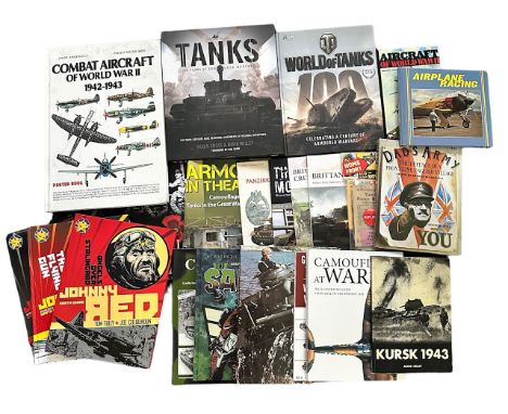 Collection Of Military Reference Books &amp; Magazines. Books on a range of topics including Tanks, Aircraft, Army and variou