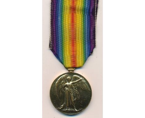 First World War - Victory Medal to S-27229 Pte F.E. Henley Rif Brig about mint. Frederick Henley was taken POW serving with 1