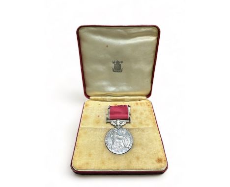 QEII British Empire Medal (Civil) in case of issue to Miss Maud M. Carpenter extremely fine. It has been re-ribboned and no l