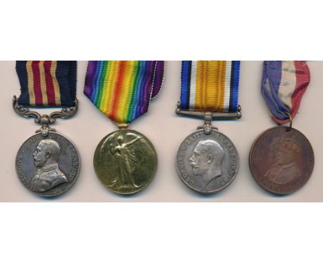 First World War – First World War Medal Group awarded to 306824 PTE J. COX. R. WAR. R. Including 1914-1918 War Medal &amp; Vi