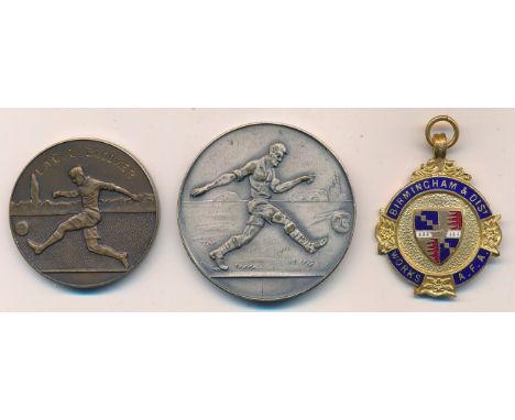 RAF football medals attributed to L.A.C. Leslie Bloomer with 1. RAF Shallufa (Egypt) Inter Section Cup Runners-Up 1953 Equipm