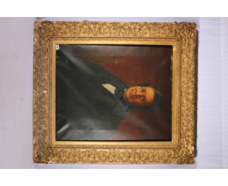 19th CENTURY SCHOOL&nbsp;Portrait of a man, bust length&nbsp;Oil on canvas, 75cm x 62cm 