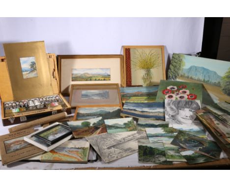 GEORGE KNOWLES of Aberdeen,&nbsp;A collection of watercolour and oil studies and sketches, many of Aberdeenshire and Angus in