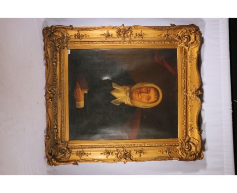 19th CENTURY SCHOOL&nbsp;Portrait of a woman wearing a headscarf&nbsp;Oil, 72cm x 60cm 