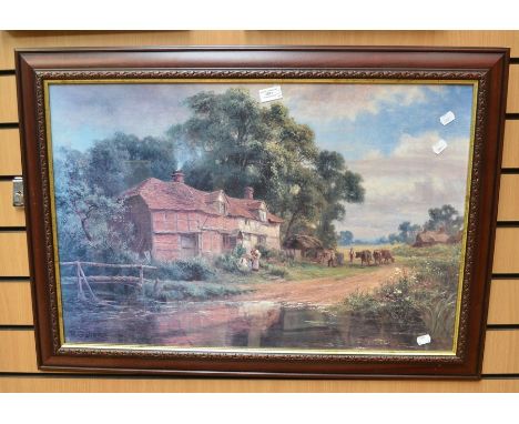 A Disney Bambi and Thumper limited edition serigraph cell framed and glazed together with 3 further prints - 2 of Constable s