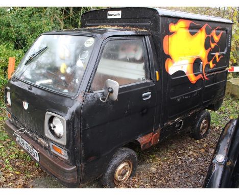 A Honda Acty 'Sooty-mobile', complete with paperwork and manual, restoration project.