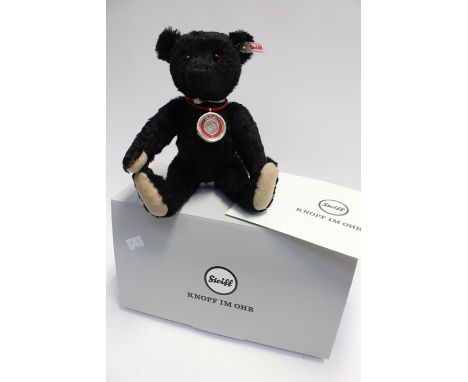 A boxed Steiff Titanic teddy bear