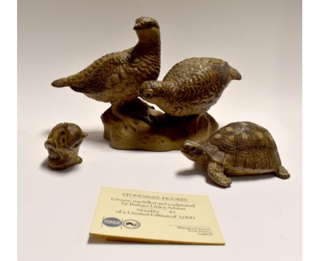 Poole Pottery stoneware figures to include a limited edition 41/1000 sculpture modelled by Barbara-Linley-Adams, subject is a