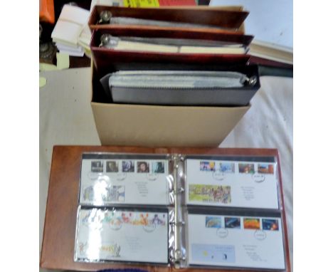 Great Britain 1977-88 A collection of first day covers in two Post office Albums one of PHQ cards in two albums, one Post Off