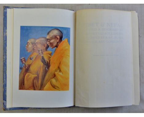 Landor-Henry Savage-Tibet and Nepal 1905, Good cover worn, light edge foxing, fine colour illustrations and paintings