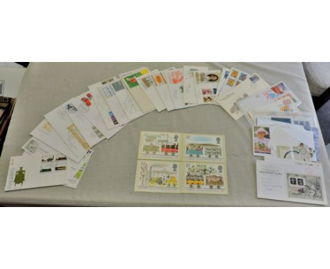 Great Britain selection of First Day Covers etc, nice selection, including: (14) Churchill, Fire Service, turner etc. Good lo