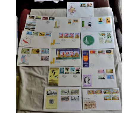 Collection of Jersey, Guernsey First Day Covers including Jersey Links with France.