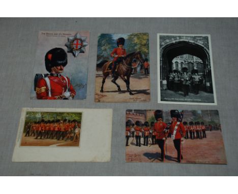 Coldstream Guards - Range of RP and Artist postcards including: Harry Payne (7), Tucks' early British Army' series etc (10)