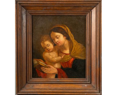 Bartolomeo Schedoni (1578-1615)-follower, Madonna with child. Oil on canvas. 44 x 40 cm.