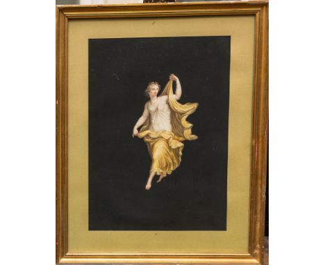 Michelangelo Maestri (1741-1812) Vestal, watercollour on paper, framed 40x30 cm