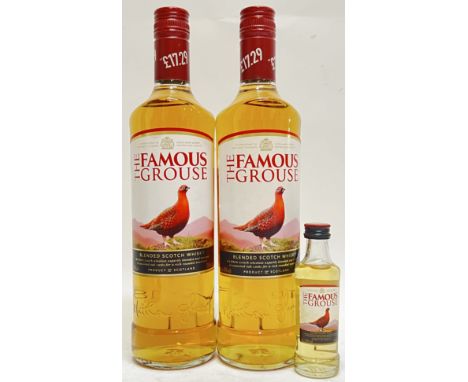 Famous Grouse, blended Scotch whisky,&nbsp;two 700ml bottles and a 50ml miniature bottle