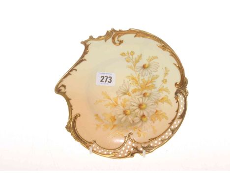 Royal Worcester gilded plate