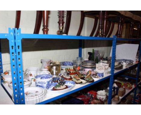 Royal Worcester Evesham tableware, Border Fine Art animals, assorted china and glass
