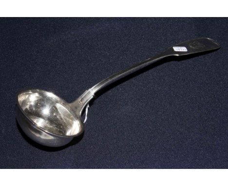 White metal fiddle pattern ladle