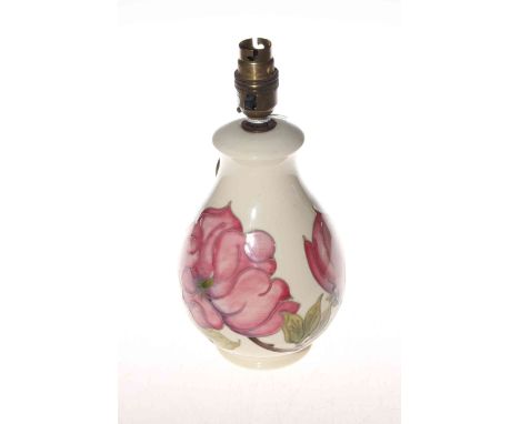 Moorcroft table lamp, Magnolia pattern