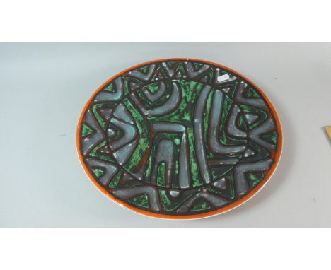 A Poole Delphis Charger, 36.5cm Diameter 