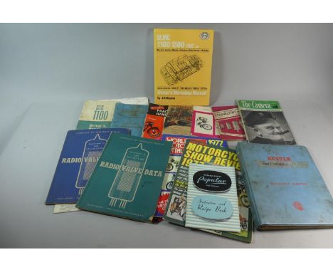 A Collection of Various Motoring and Photographic Printed Ephemera to Include Austin A40 Drivers Handbook, MG1100 Drivers Han