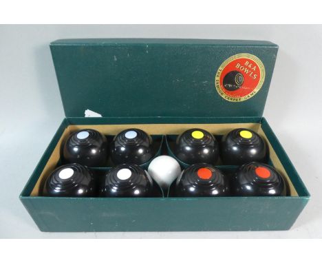 A Boxed Set of B&amp;A Carpet Bowls 