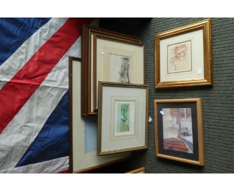 A Collection of Seven Framed Prints 