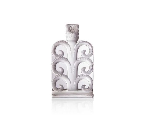 ‡ René Lalique (French 1860-1945) VOLUTES CANDLESTICK, NO. 2120 designed 1934clear and frostedstencilled R. LALIQUE FRANCEDim