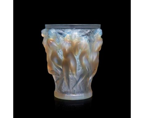 René Lalique (French 1860-1945) BACCHANTES VASE, NO. 997 designed 1927opalescentwheel-engraved R. LALIQUE FRANCEDimensions:24