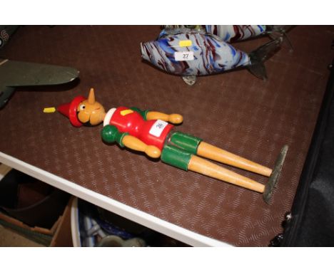 A Galetti wooden model of Pinocchio