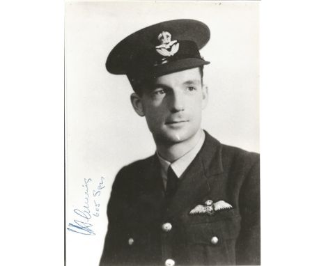 Jack Fleming 605 Sqn signed 7x5 b/w portrait photo of Fleming. Good Condition. All signed pieces come with a Certificate of A
