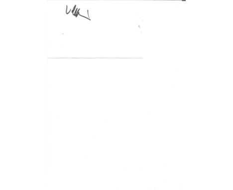 Val Kilmer signed card approx 4 x 6 inches. Val Edward Kilmer 31/12/1959 is an American actor best known for Top Gun, Batman 