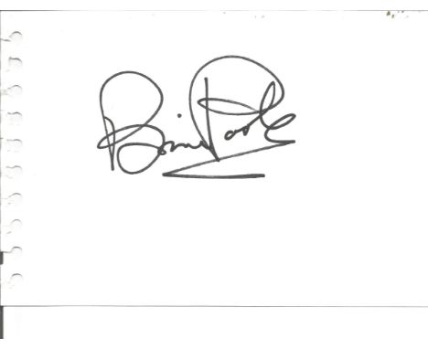 Brian Poole signed large album page. Good Condition. All signed pieces come with a Certificate of Authenticity. We combine po
