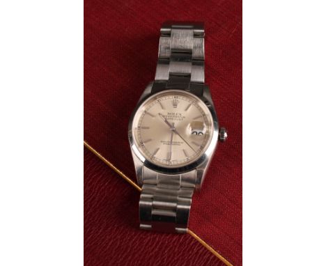 Rolex -  Oyster Perpetual Datejust superlative Chronometer Officially Certified stainless steel wristwatch, silver dial, bloc