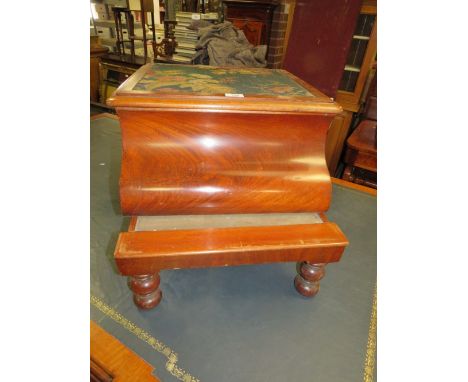A 19TH CENTURY STEP COMMODE