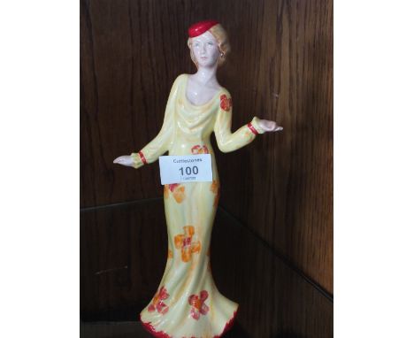 A LORNA BAILEY CERAMIC LADY FIGURE ENTITLED MARGARET 